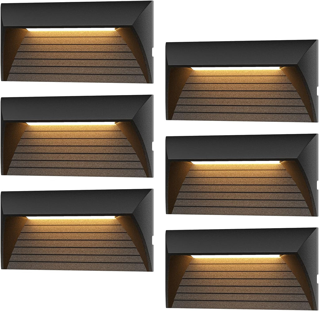 VENUS MANUFACTURING 2W Low Voltage Deck Lights LED Outdoor Stair Lights 3000K 12V Wired Step Lighting, Die-cast Aluminum for Fence, Yard, Patio, and Pathway