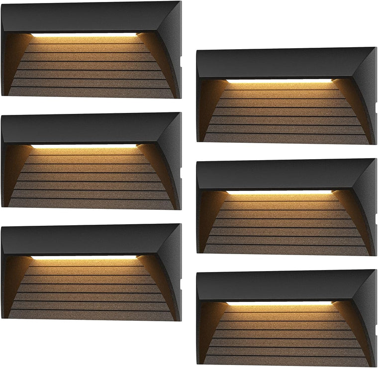VENUS MANUFACTURING 2W Low Voltage Deck Lights LED Outdoor Stair Lights 3000K 12V Wired Step Lighting, Die-cast Aluminum for Fence, Yard, Patio, and Pathway