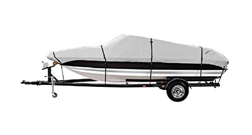 Goodsmann 600 Denier boat cover, Silvery gray, water resistant, weather protection, trailerable, Gray Poly 2000, different size - Venus Manufacture