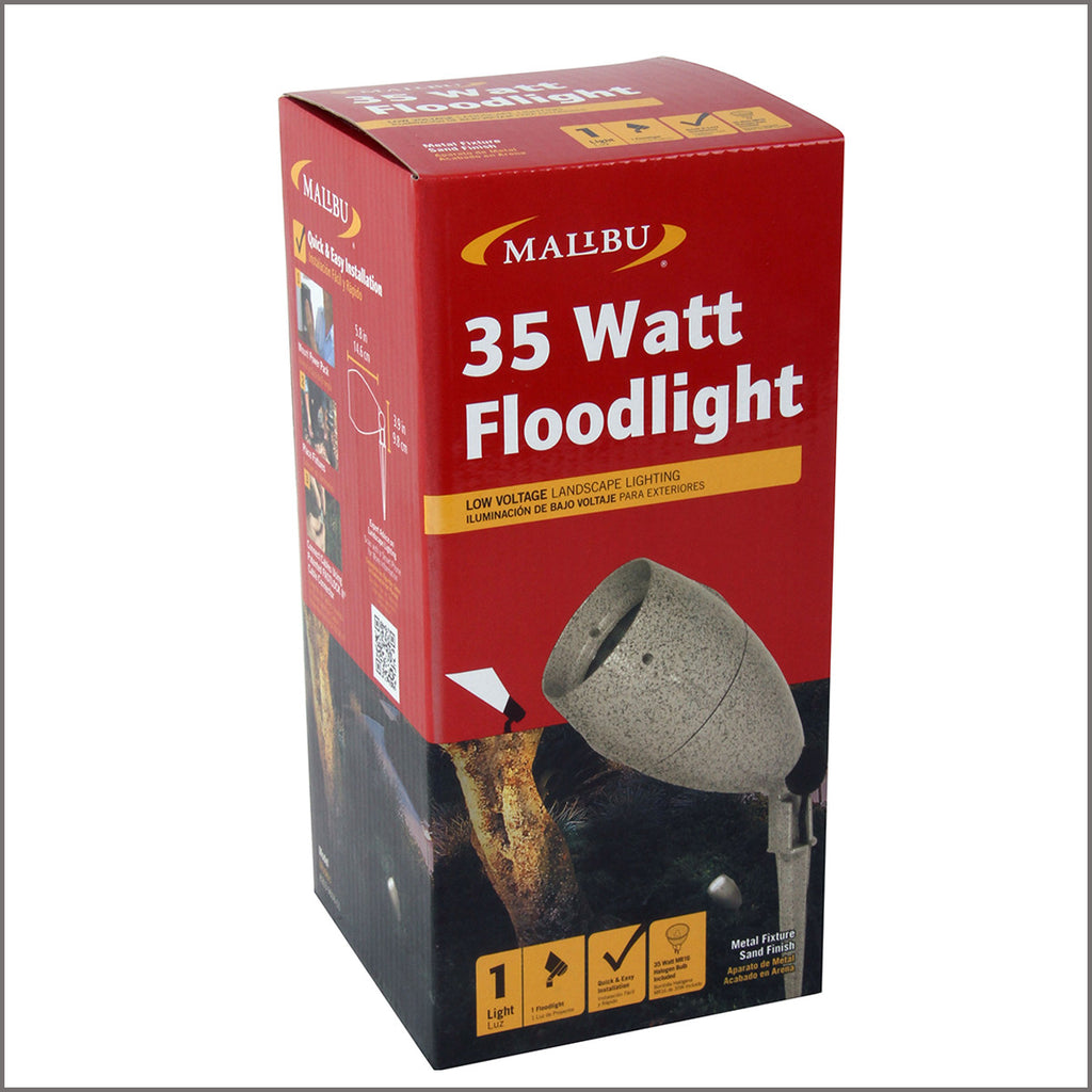 Malibu 35 Watt Floodlight Low Voltage Landscape Lighting 8303-9606-01 - Venus Manufacture