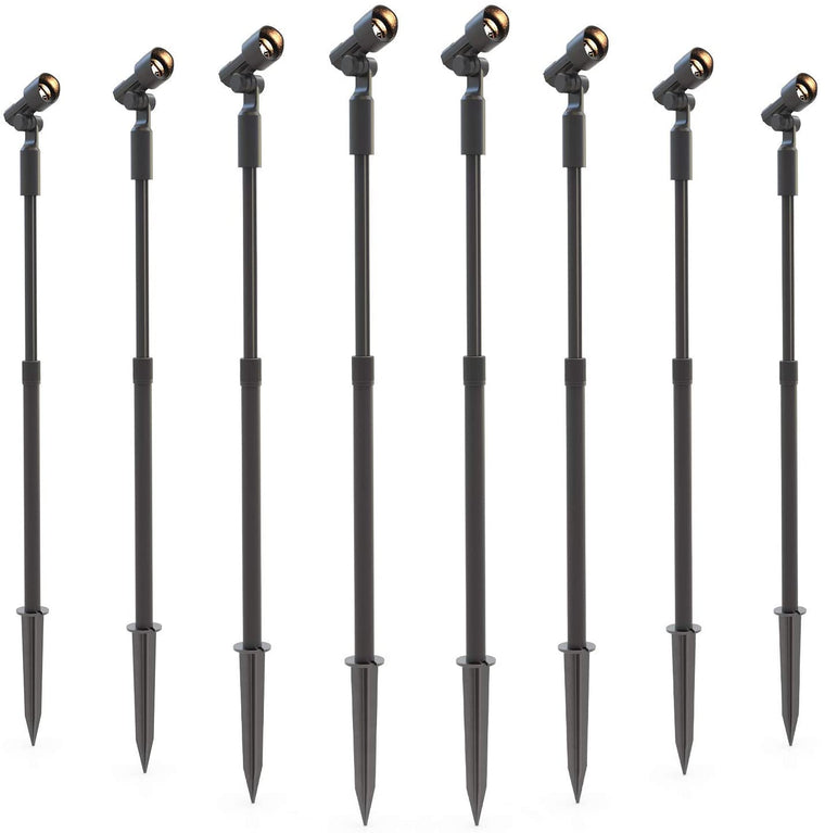 Malibu Low Voltage LED Telescoping Wall Light Outdoor Spotlight Waterproof Lighting for Driveway, Yard, Lawn, Flood, Garden, Outdoor Lighting 8 PK 8406-2606-08 - Venus Manufacture
