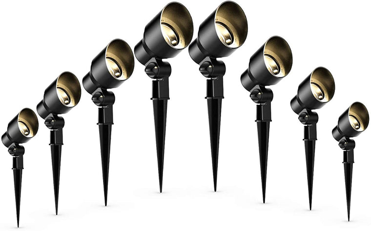 Malibu Low Voltage Outdoor Landscape Lighting 8 Pack 20 Watt Floodlight Halogen Garden Light for Driveway Yard, Lawn Flood Garden 8301-9604-08 - Venus Manufacture